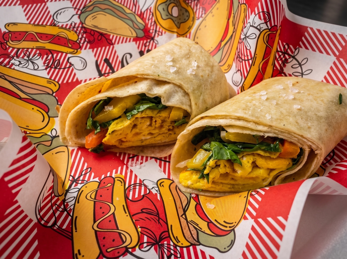 Veggie Omelette Roll-up